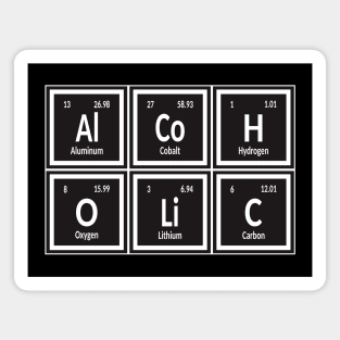 Alcoholic | Periodic Table of Elements Magnet